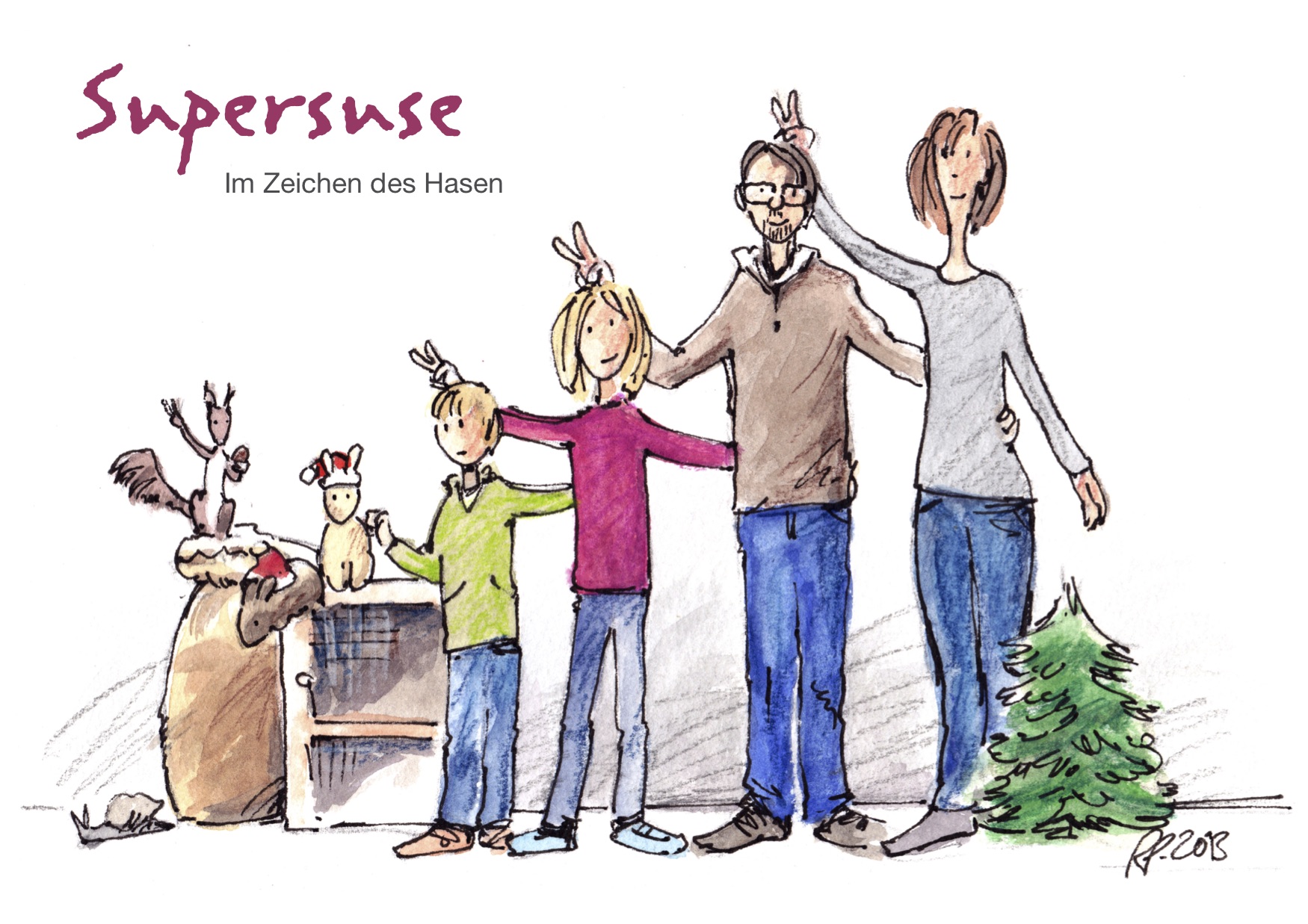 [Cartoon: Im Zeichen des Hasen]